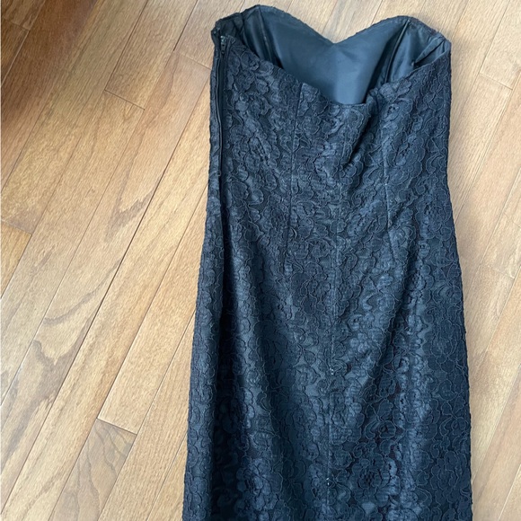 J Reynolds Black Lace Strapless Cocktail Dress - Picture 2 of 7